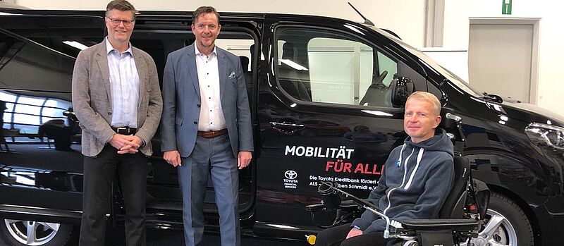 Toyota Kreditbank GmbH macht den Verein "ALS-Alle lieben Schmidt e.V." mobil.